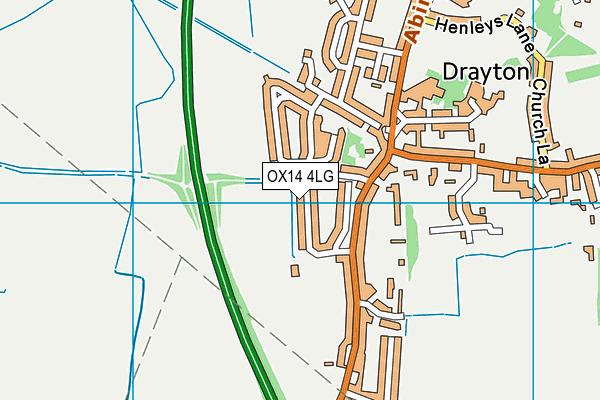 OX14 4LG map - OS VectorMap District (Ordnance Survey)