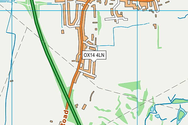 OX14 4LN map - OS VectorMap District (Ordnance Survey)