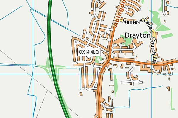 OX14 4LQ map - OS VectorMap District (Ordnance Survey)