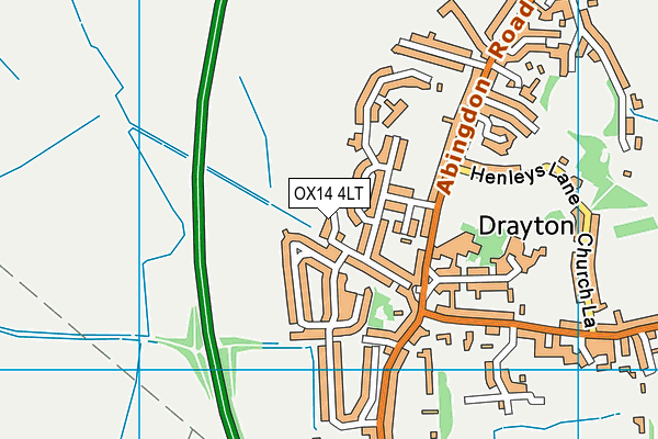 OX14 4LT map - OS VectorMap District (Ordnance Survey)