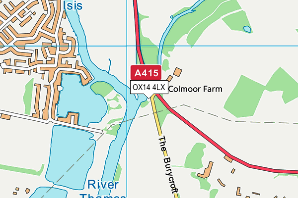 OX14 4LX map - OS VectorMap District (Ordnance Survey)