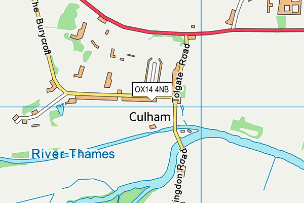 OX14 4NB map - OS VectorMap District (Ordnance Survey)