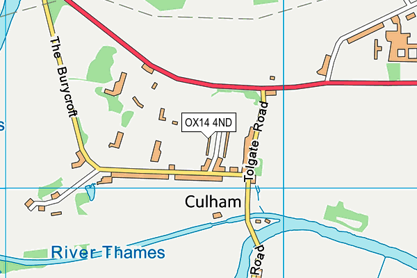 OX14 4ND map - OS VectorMap District (Ordnance Survey)