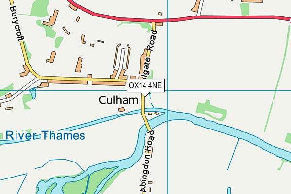 OX14 4NE map - OS VectorMap District (Ordnance Survey)