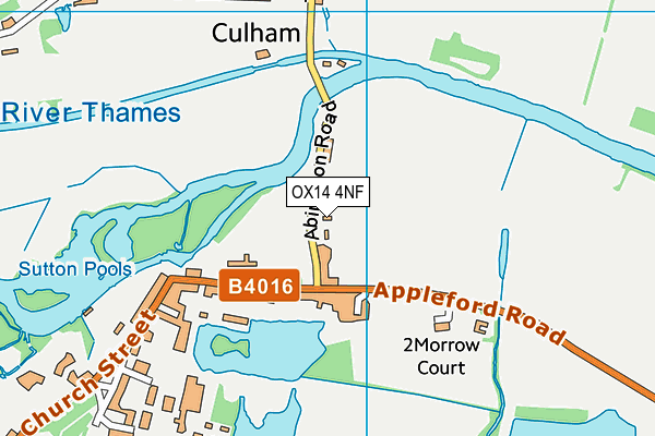 OX14 4NF map - OS VectorMap District (Ordnance Survey)