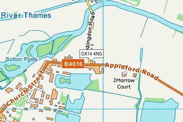 OX14 4NG map - OS VectorMap District (Ordnance Survey)