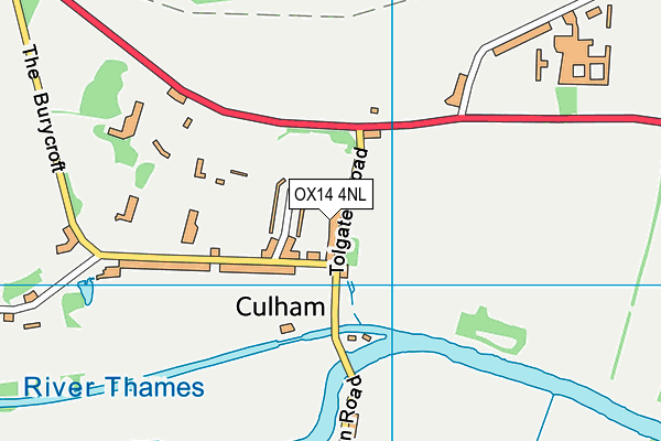 OX14 4NL map - OS VectorMap District (Ordnance Survey)