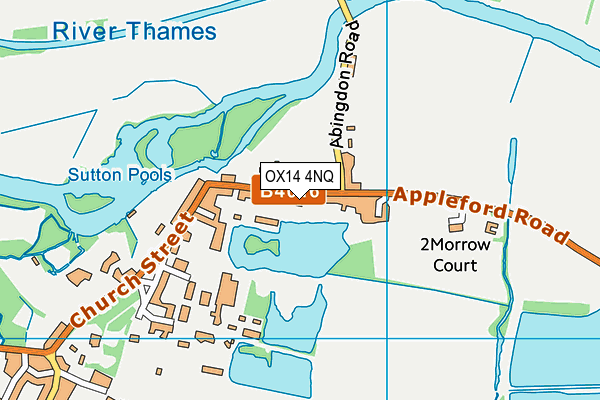 OX14 4NQ map - OS VectorMap District (Ordnance Survey)