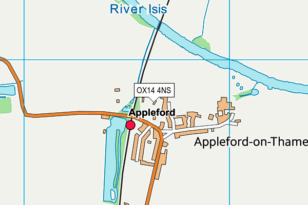 OX14 4NS map - OS VectorMap District (Ordnance Survey)