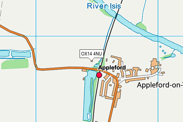 OX14 4NU map - OS VectorMap District (Ordnance Survey)