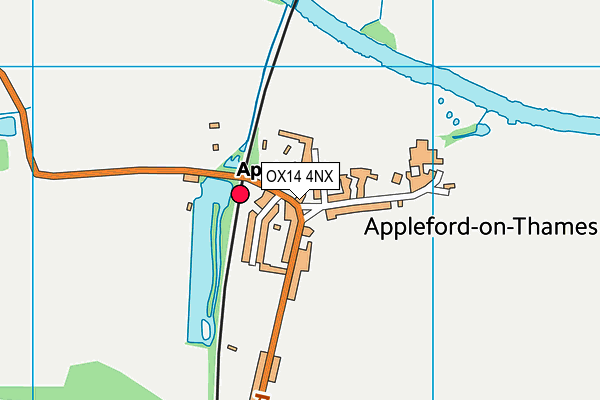 OX14 4NX map - OS VectorMap District (Ordnance Survey)
