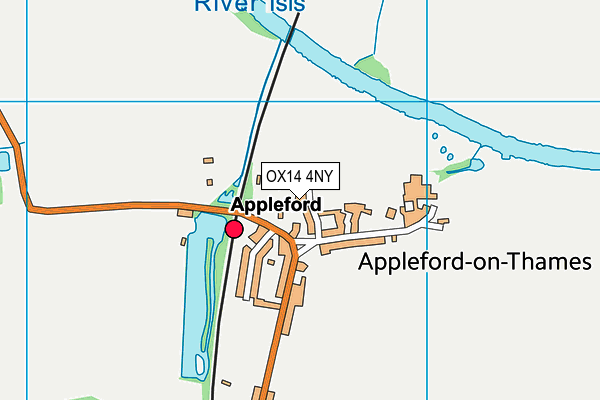 OX14 4NY map - OS VectorMap District (Ordnance Survey)