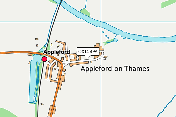 OX14 4PA map - OS VectorMap District (Ordnance Survey)
