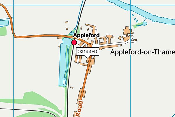 OX14 4PD map - OS VectorMap District (Ordnance Survey)