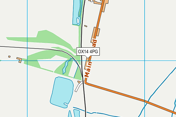 OX14 4PG map - OS VectorMap District (Ordnance Survey)