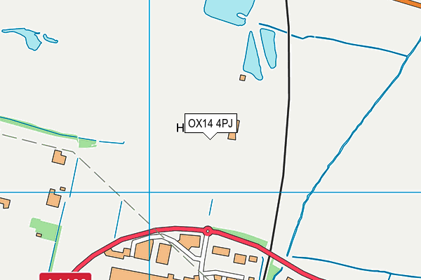 OX14 4PJ map - OS VectorMap District (Ordnance Survey)