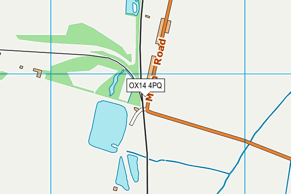 OX14 4PQ map - OS VectorMap District (Ordnance Survey)