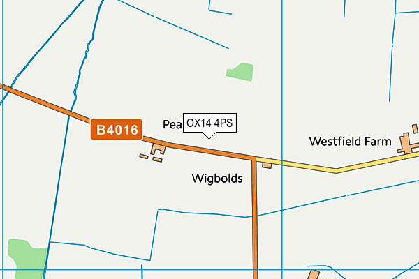 OX14 4PS map - OS VectorMap District (Ordnance Survey)