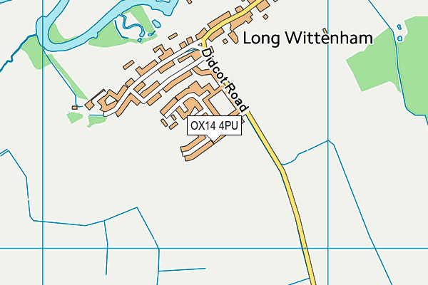 OX14 4PU map - OS VectorMap District (Ordnance Survey)