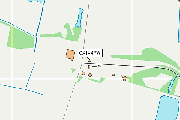OX14 4PW map - OS VectorMap District (Ordnance Survey)