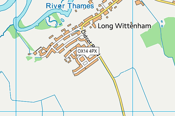 OX14 4PX map - OS VectorMap District (Ordnance Survey)