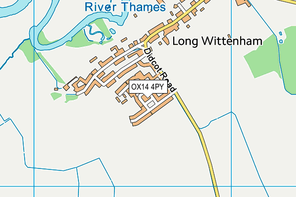 OX14 4PY map - OS VectorMap District (Ordnance Survey)