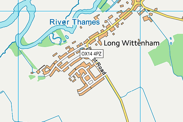 OX14 4PZ map - OS VectorMap District (Ordnance Survey)