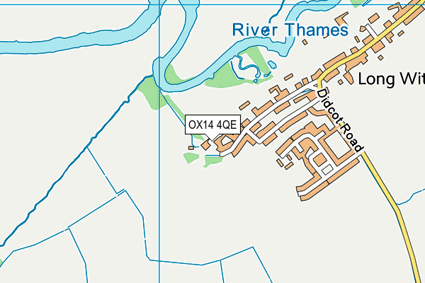 OX14 4QE map - OS VectorMap District (Ordnance Survey)