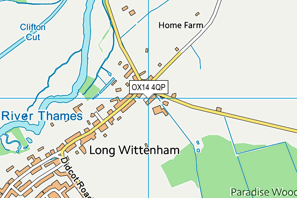 OX14 4QP map - OS VectorMap District (Ordnance Survey)