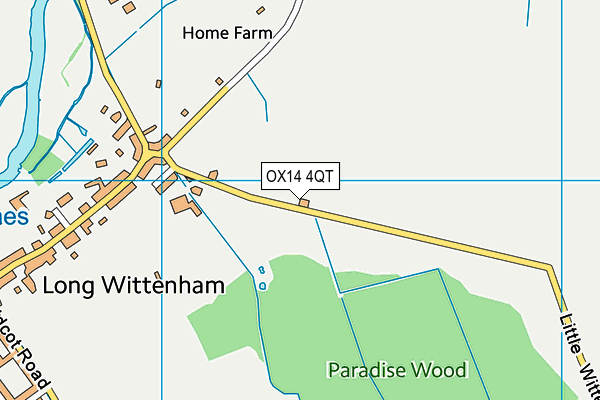 OX14 4QT map - OS VectorMap District (Ordnance Survey)