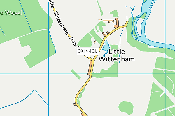 OX14 4QU map - OS VectorMap District (Ordnance Survey)