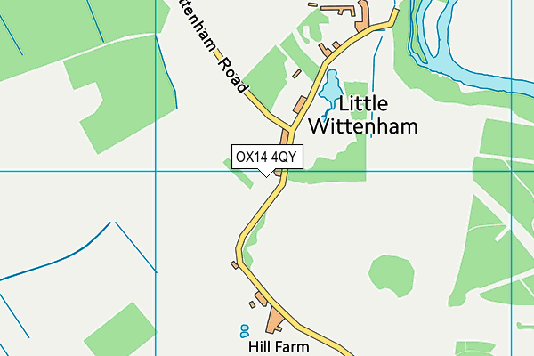 OX14 4QY map - OS VectorMap District (Ordnance Survey)