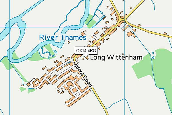 OX14 4RG map - OS VectorMap District (Ordnance Survey)