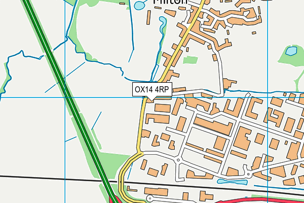 Park Club Milton map (OX14 4RP) - OS VectorMap District (Ordnance Survey)