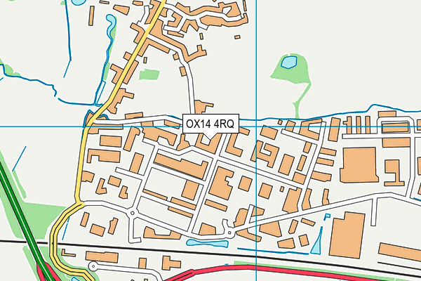 OX14 4RQ map - OS VectorMap District (Ordnance Survey)