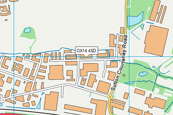 OX14 4SD map - OS VectorMap District (Ordnance Survey)