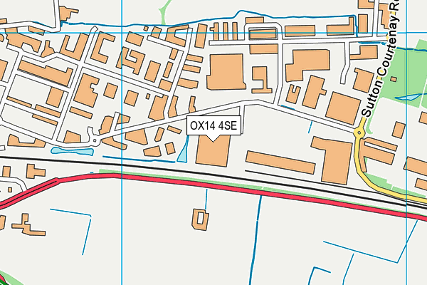 OX14 4SE map - OS VectorMap District (Ordnance Survey)