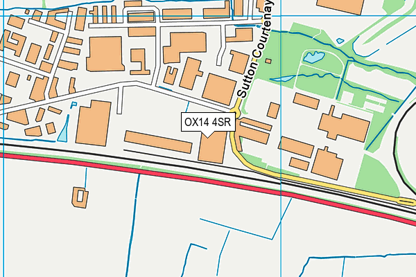 OX14 4SR map - OS VectorMap District (Ordnance Survey)