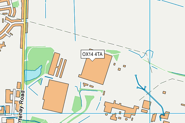 OX14 4TA map - OS VectorMap District (Ordnance Survey)