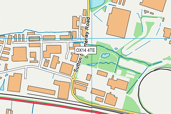 OX14 4TE map - OS VectorMap District (Ordnance Survey)