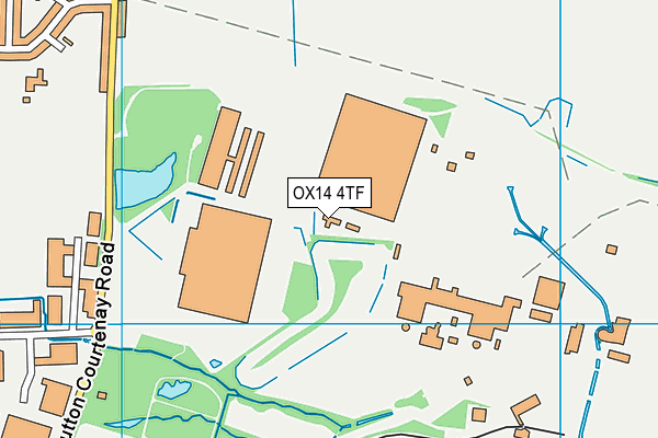OX14 4TF map - OS VectorMap District (Ordnance Survey)