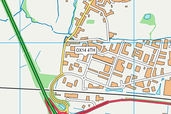 OX14 4TH map - OS VectorMap District (Ordnance Survey)