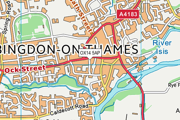 OX14 5AP map - OS VectorMap District (Ordnance Survey)