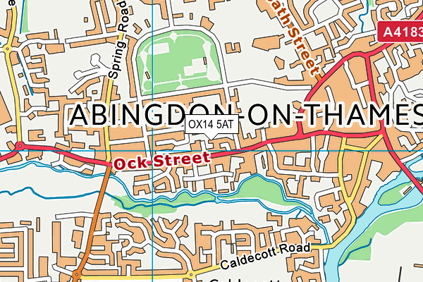 OX14 5AT map - OS VectorMap District (Ordnance Survey)