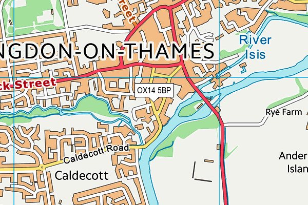 OX14 5BP map - OS VectorMap District (Ordnance Survey)