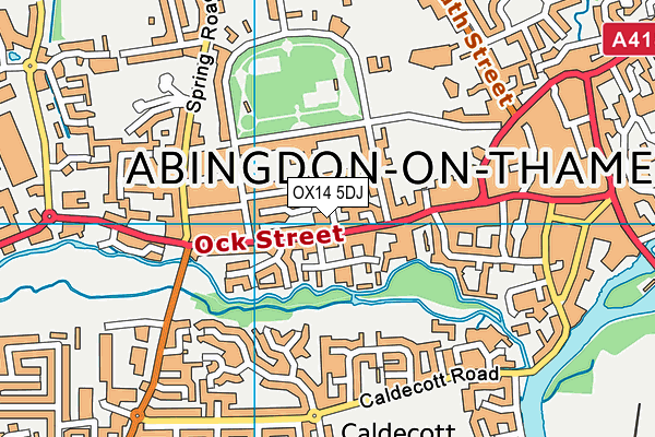 OX14 5DJ map - OS VectorMap District (Ordnance Survey)