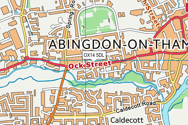 OX14 5DL map - OS VectorMap District (Ordnance Survey)