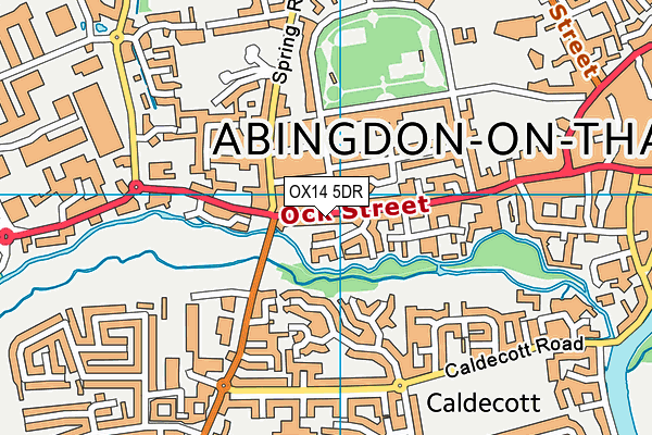 OX14 5DR map - OS VectorMap District (Ordnance Survey)