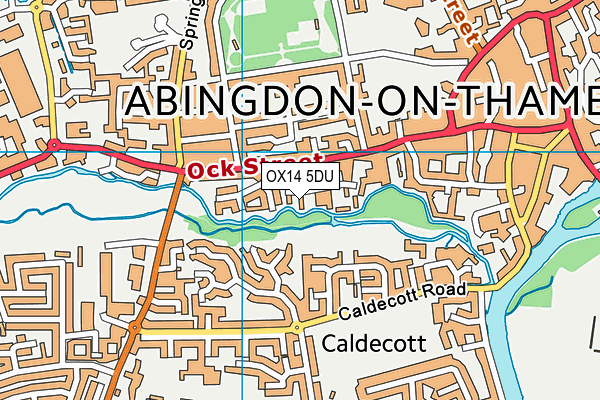 OX14 5DU map - OS VectorMap District (Ordnance Survey)