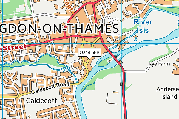 OX14 5EB map - OS VectorMap District (Ordnance Survey)